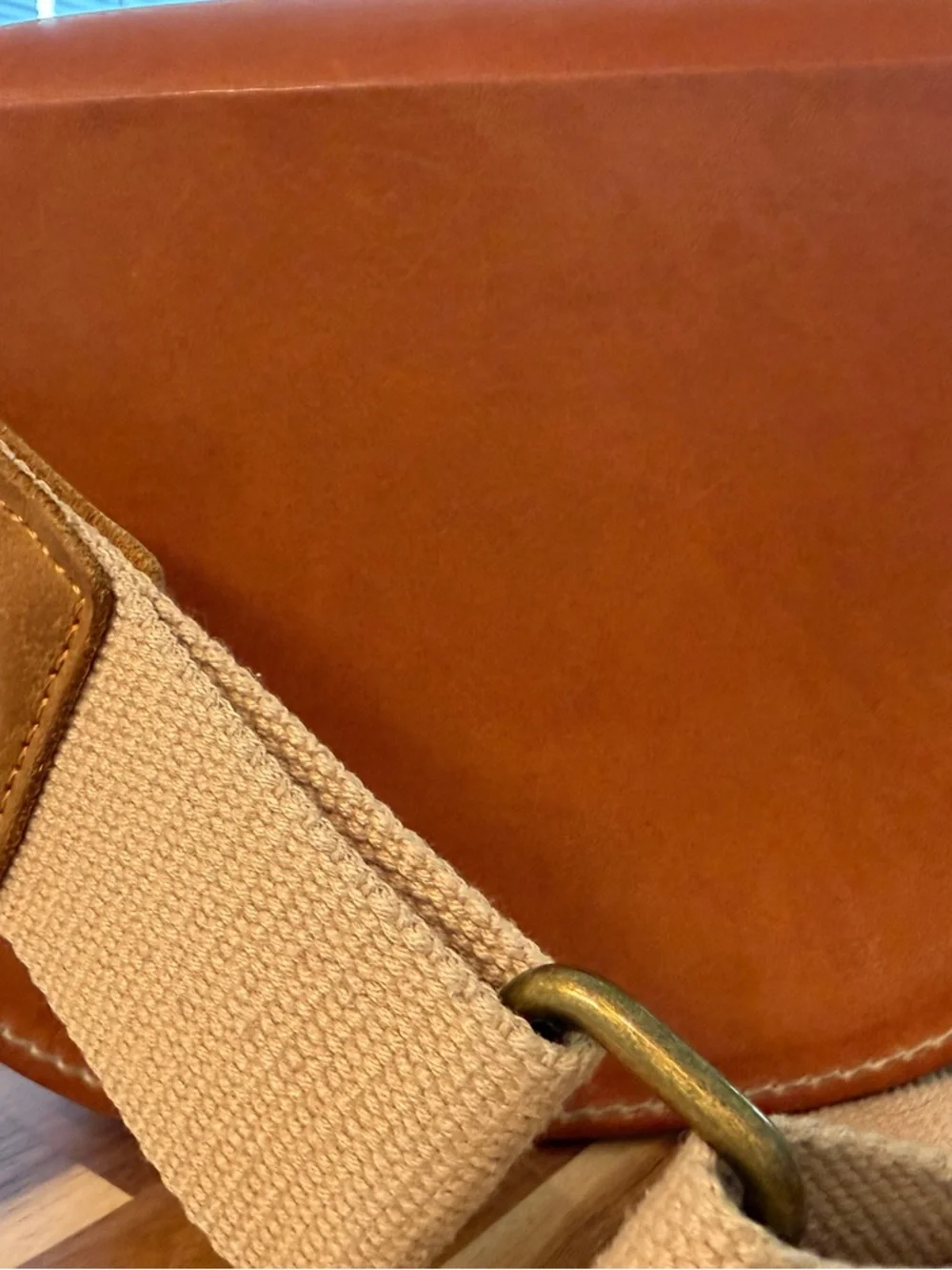 Portland Leather Saddle Crossbody Bag - Picture 7 of 15